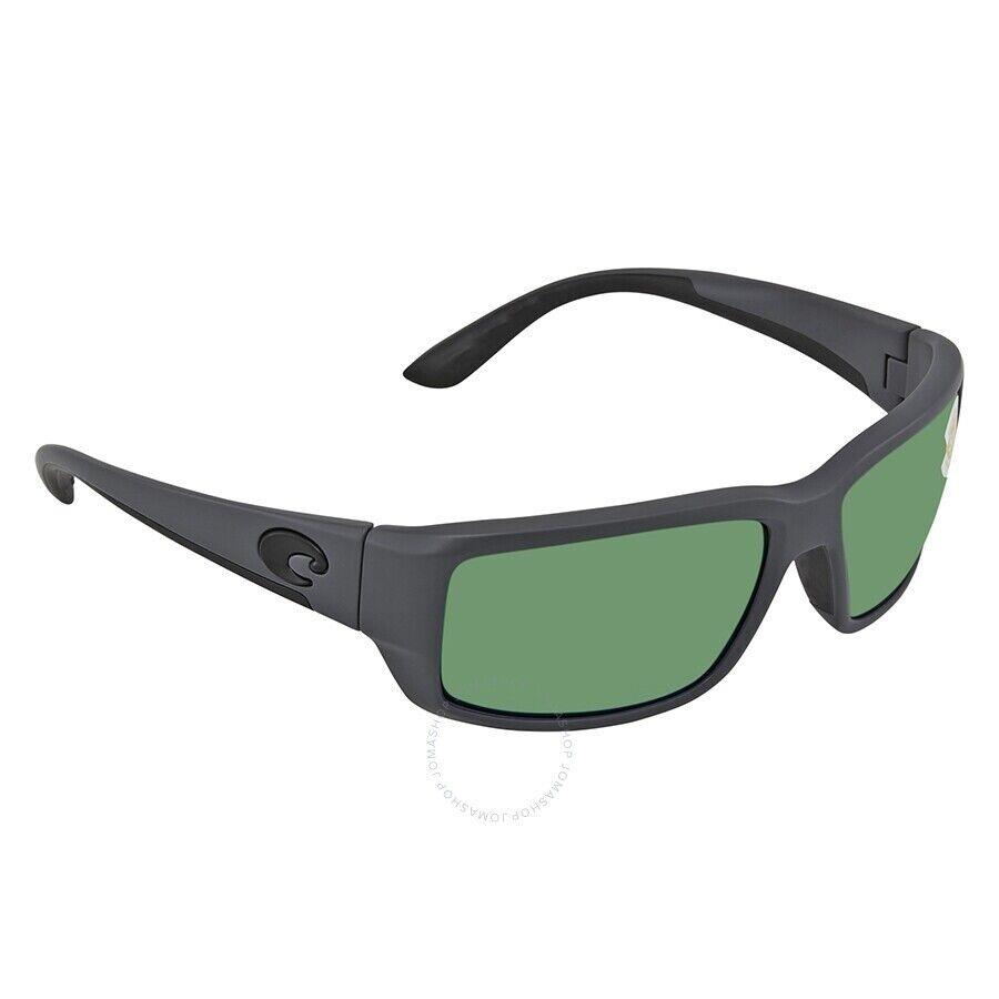 Costa Del Mar TF 98 Ogmp Fantail Sunglasses Matte Gray Green Mirror 580P Polariz - Frame: Gray, Lens: Green
