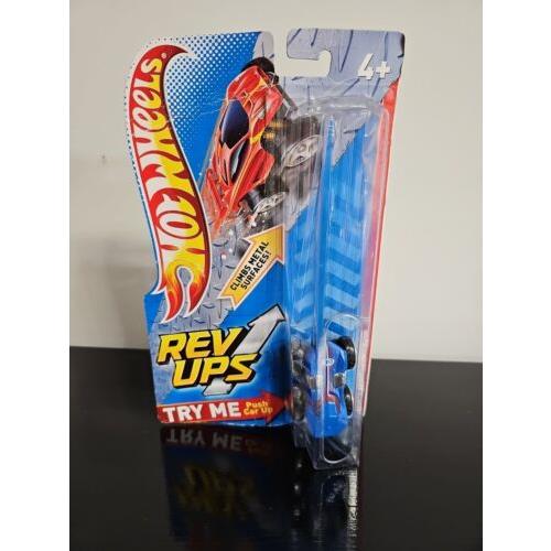 Hot Wheels Rev Ups 68 Blue Push Car In Package