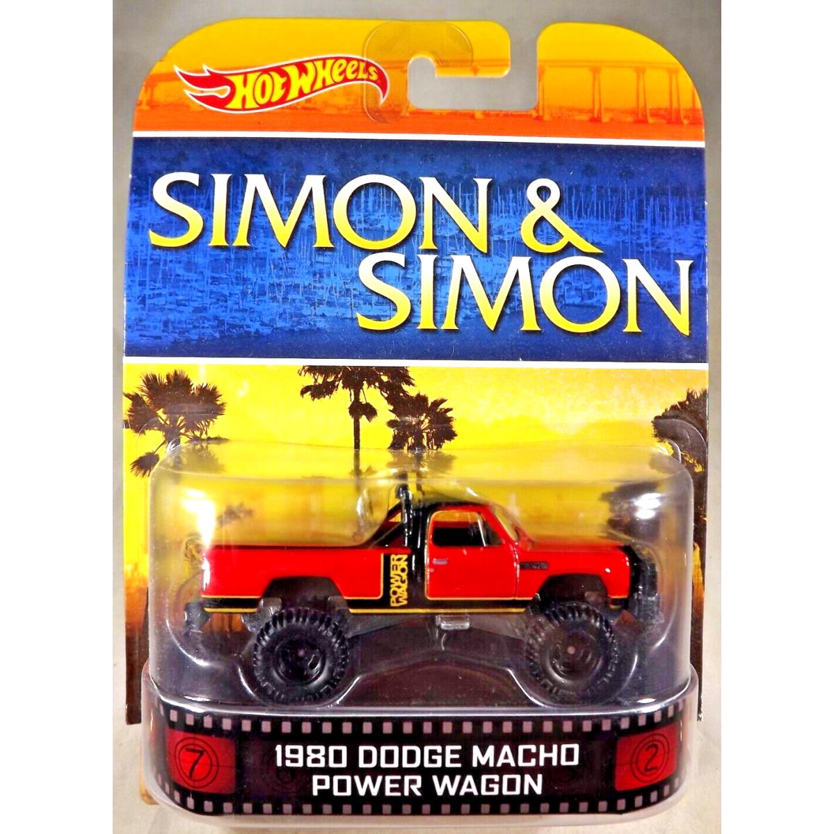 2014 Hot Wheels Retro Entertainment Simon Simon 1980 Dodge Macho Power Wagon
