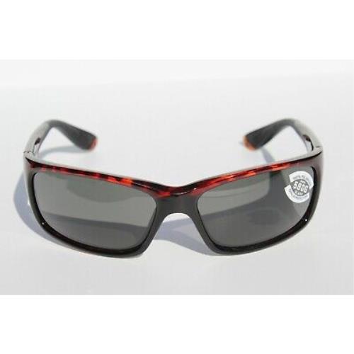 COSTA DEL MAR Jose 580 POLARIZED Sunglasses Tortoise/Gray 580G Glass NEW 