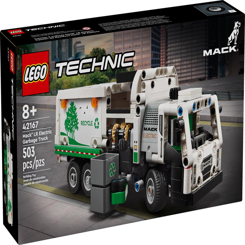 Lego Technic Mack LR Electric Garbage Truck 42167 Building Set Recycling Truck