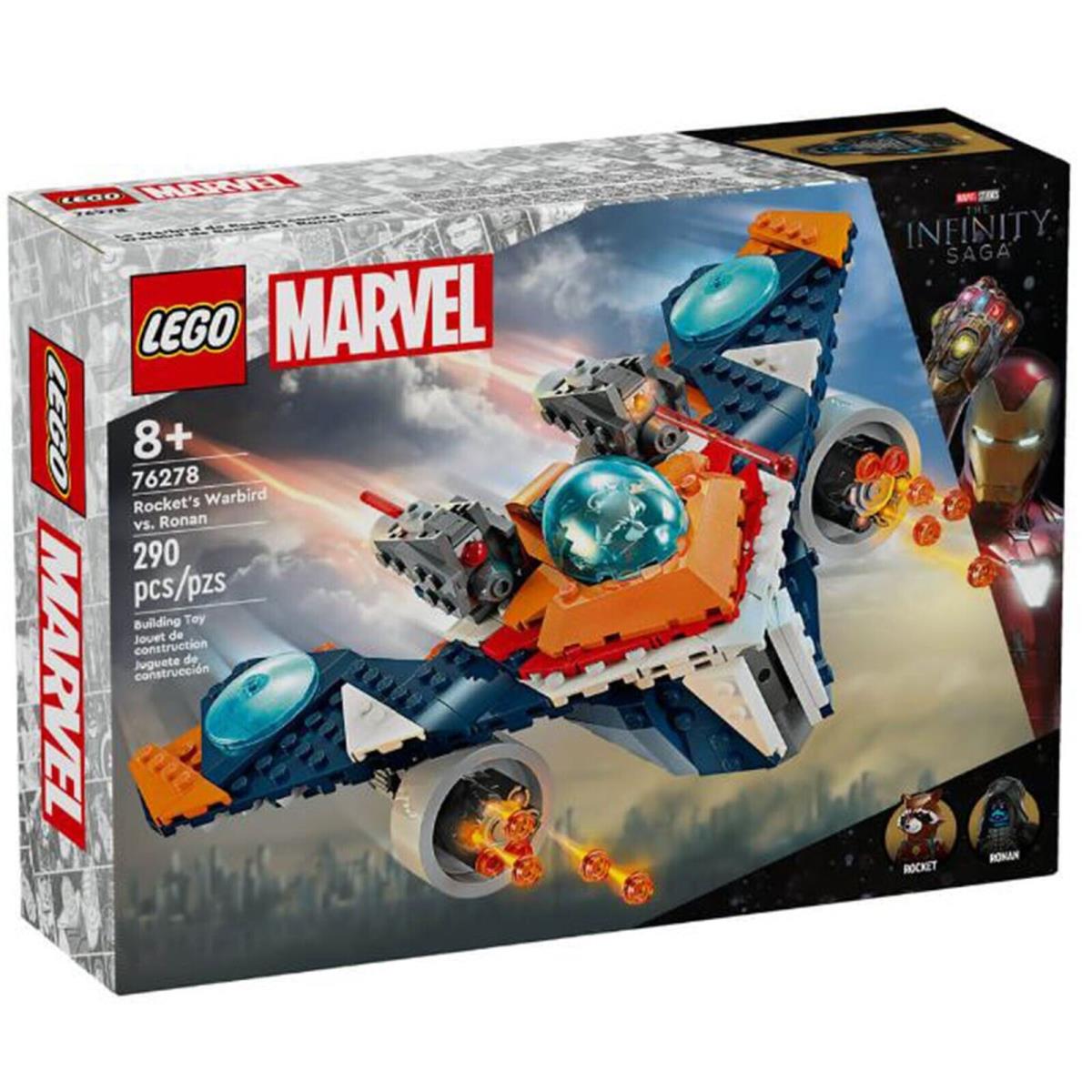 Lego Marvel Rocket`s Warbird Vs Ronan Building Set 76278