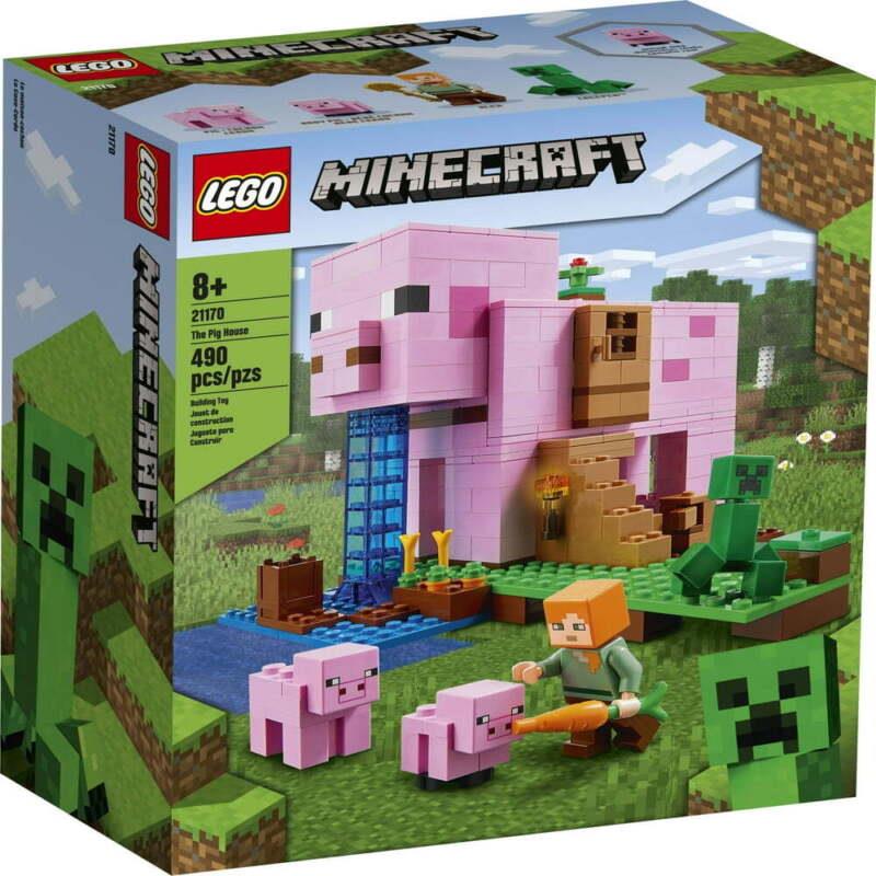 Lego Minecraft The Pig House 21170 Building Toy Set Gift
