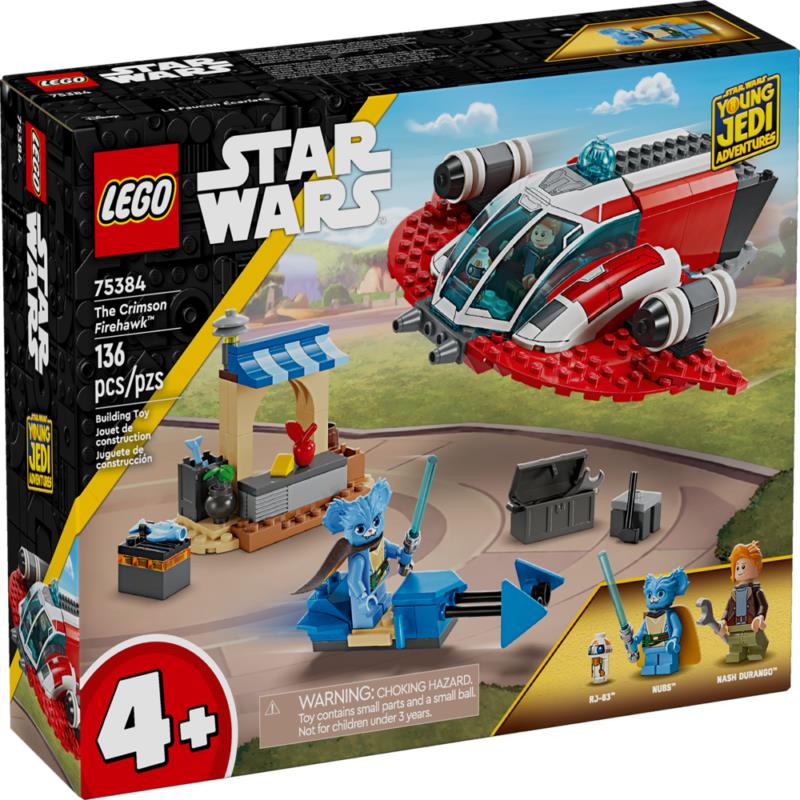 Lego Star Wars Young Jedi Adventures The Crimson Firehawk 75384 Building Toy Set
