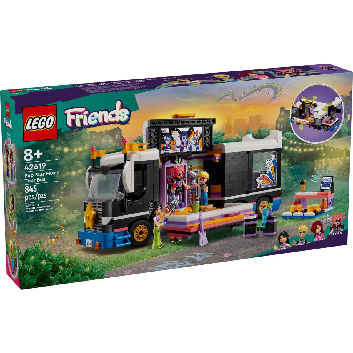 Lego Friends Pop Star Music Tour Bus 42619