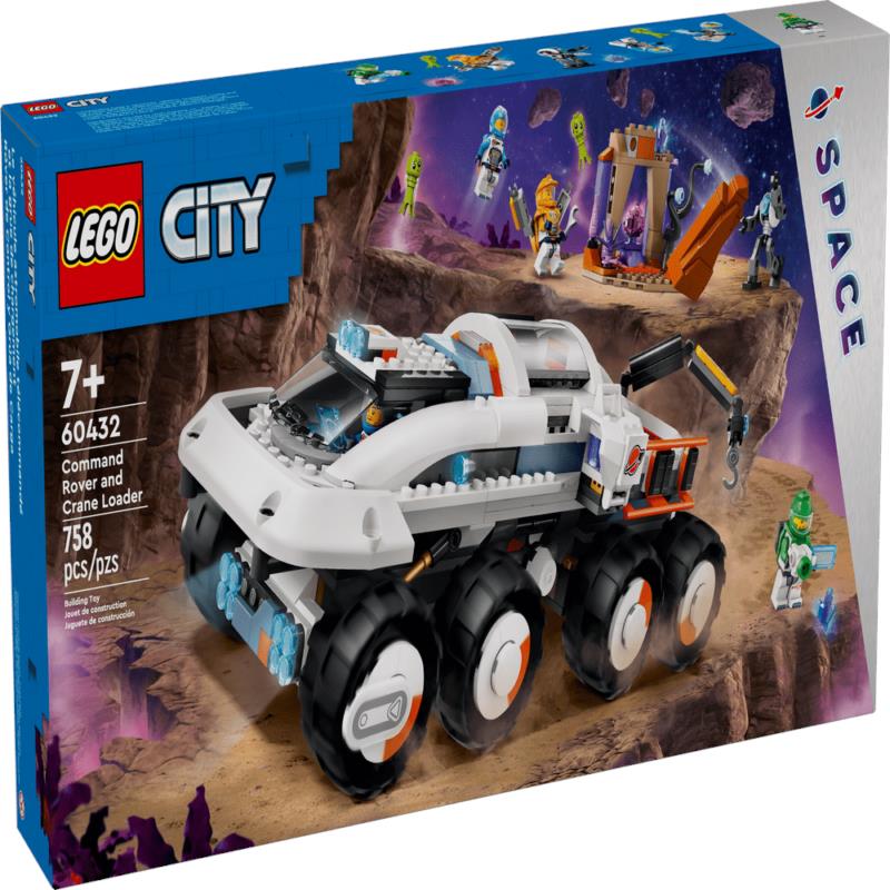 Lego City Command Rover and Crane Loader 60432 Building Toy Set Gift