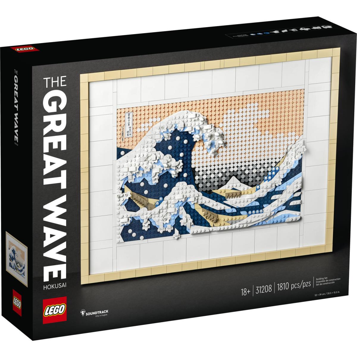 Lego Art Hokusai The Great Wave 31208 Building Set 3D Japanese Wall Art Craft Ki