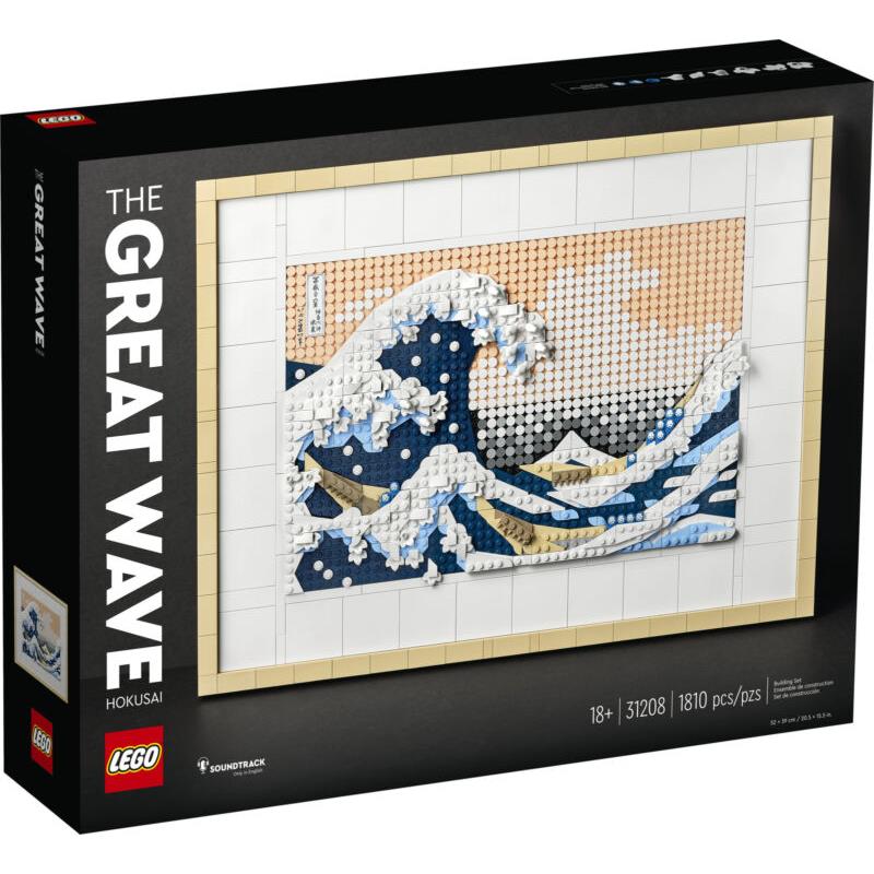 Lego Art Hokusai The Great Wave 31208 Building Set 3D Japanese Wall Art Craft Ki