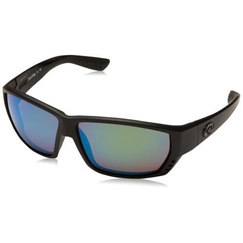 TA01OGMGLP Mens Costa Tuna Alley Polarized Sunglasses - Black Frame, Green Lens