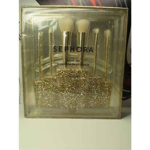 Sephora Glitter Happy Brush Set Luxurious Pro Brush Set Details Include Brushes