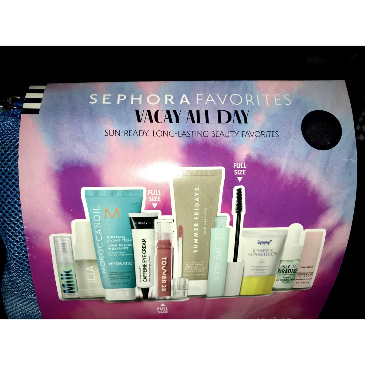 Sephora Favorites Vacay All Day Summer Must Haves 10pc Set Kit Rare