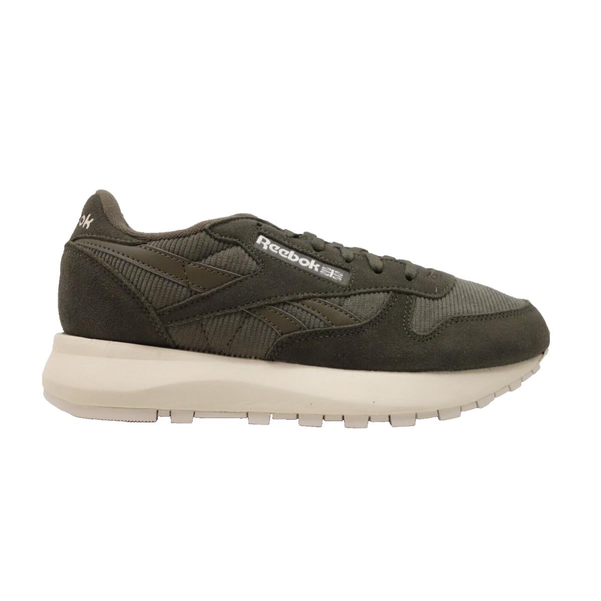 Reebok Womens Olive Green Classic Leather SP Athletic Running Shoes US 7 EU 37.5