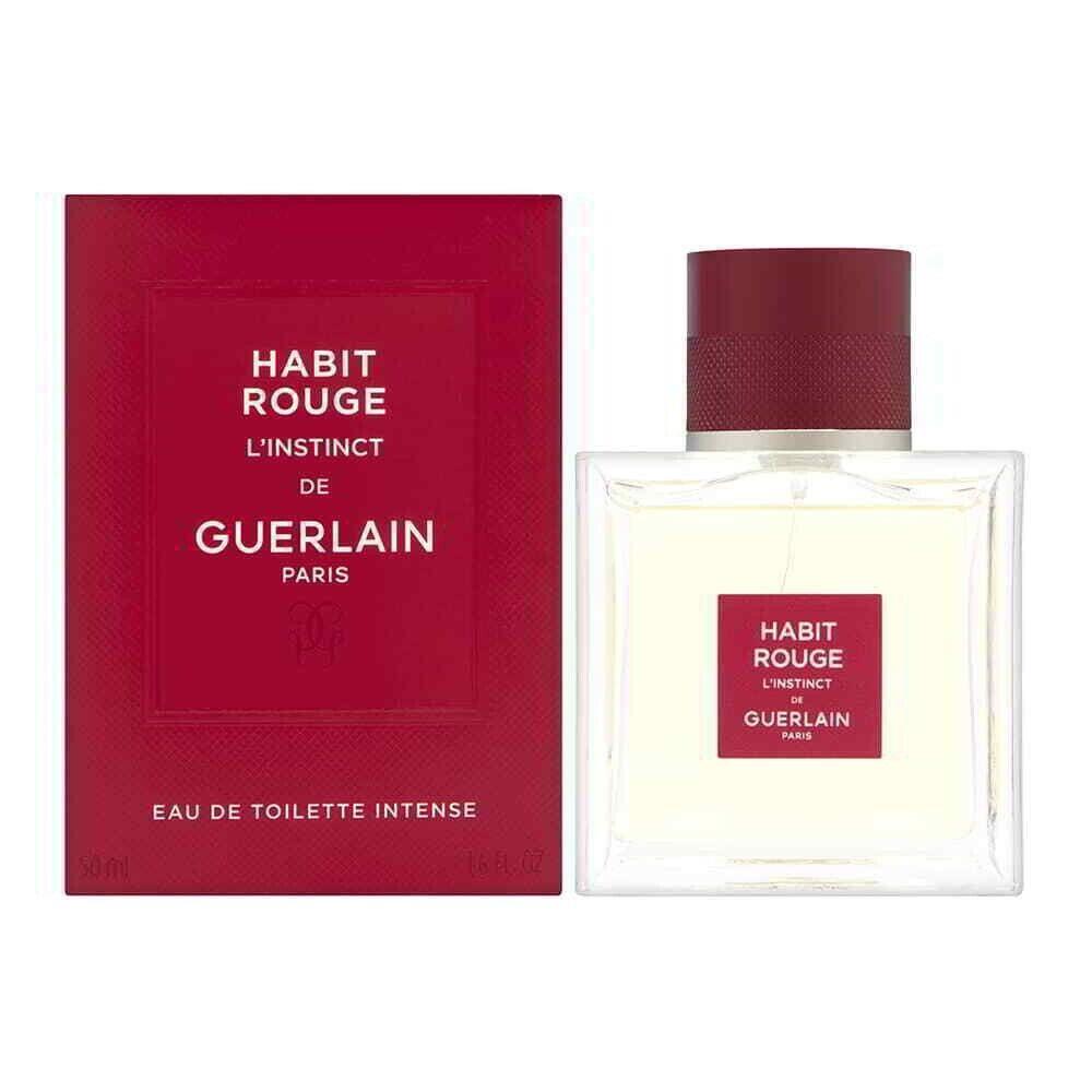 Guerlain Habit Rouge L`instinct For Men 1.6oz -50ml Eau de Toilette Intense Sp
