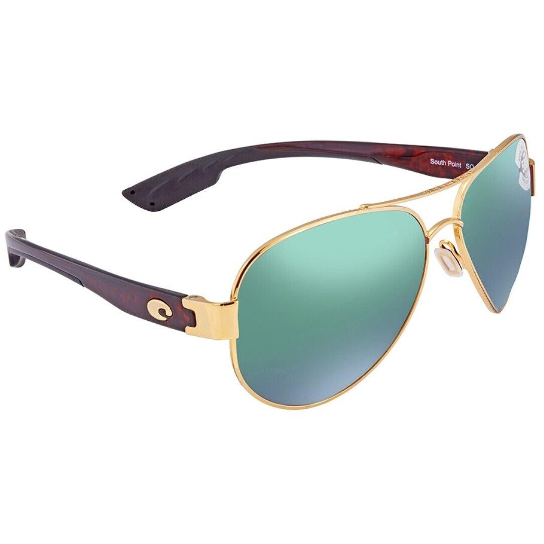 Costa Del Mar South Point Sunglasses Gold/green Mirror 580Glass