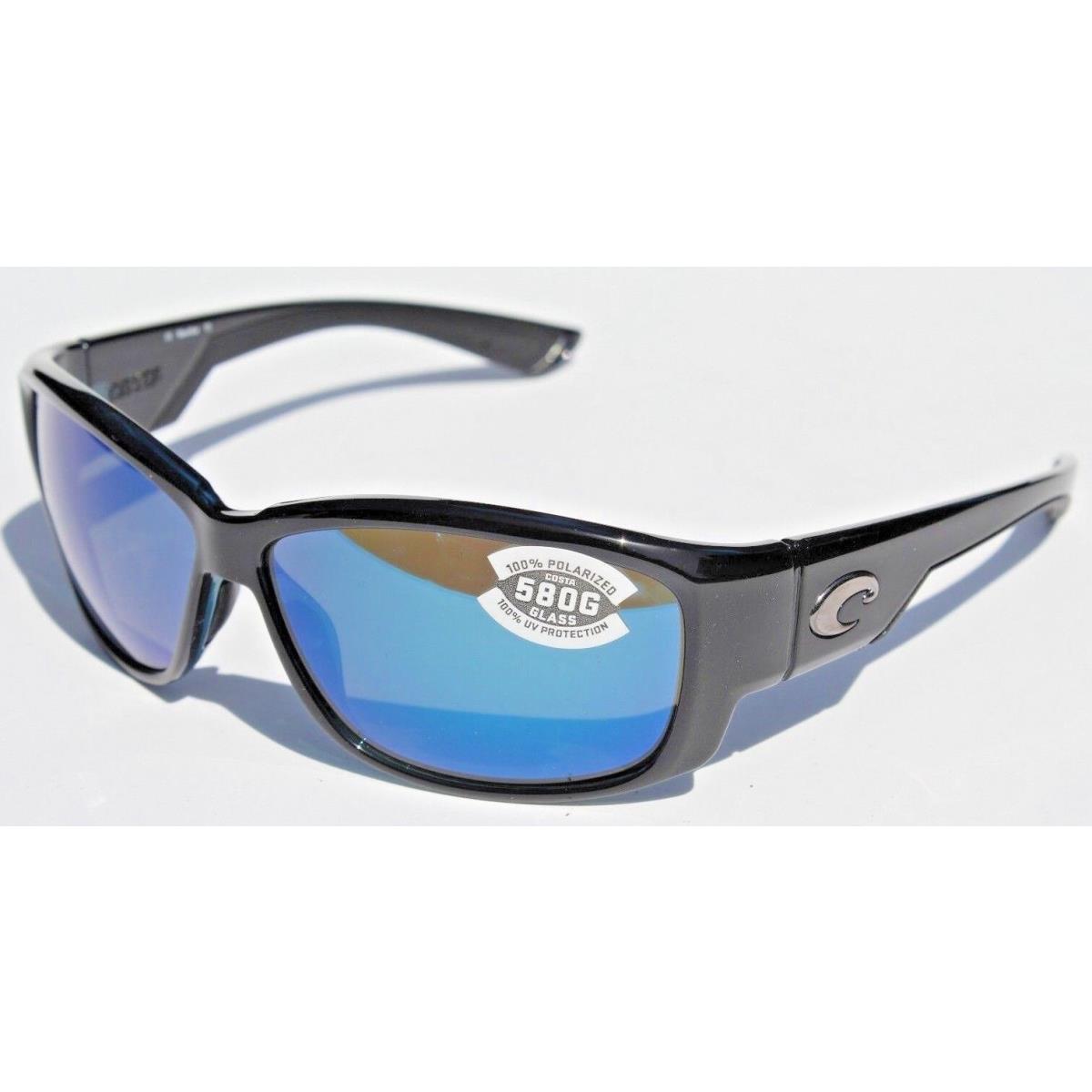 Costa Del Mar Luke 580 Polarized Sunglasses Black/blue Mirror 580G