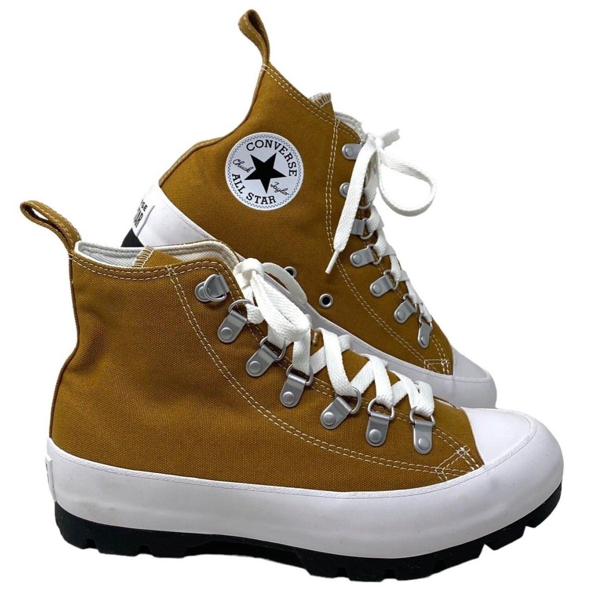 Converse Chuck Lugged High Shoe Platform Women Brown Canvas Custom 572582C-WBRW