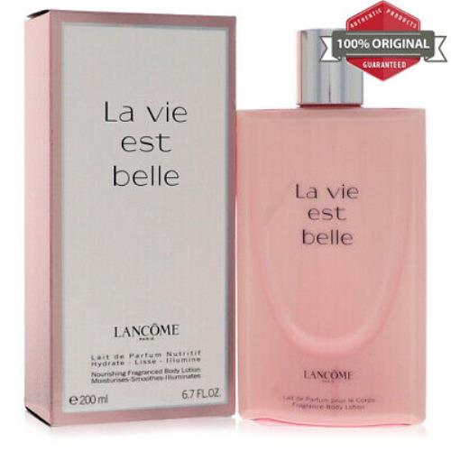 La Vie Est Belle 6.7 oz Body Lotion Nourishing Fragrance For Women by Lancome