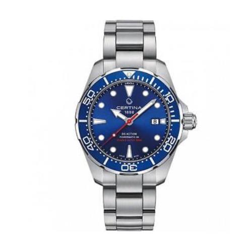 Men Swiss Fashion Automatic Watch Certina C032.407.11.041.00 Blue Dial
