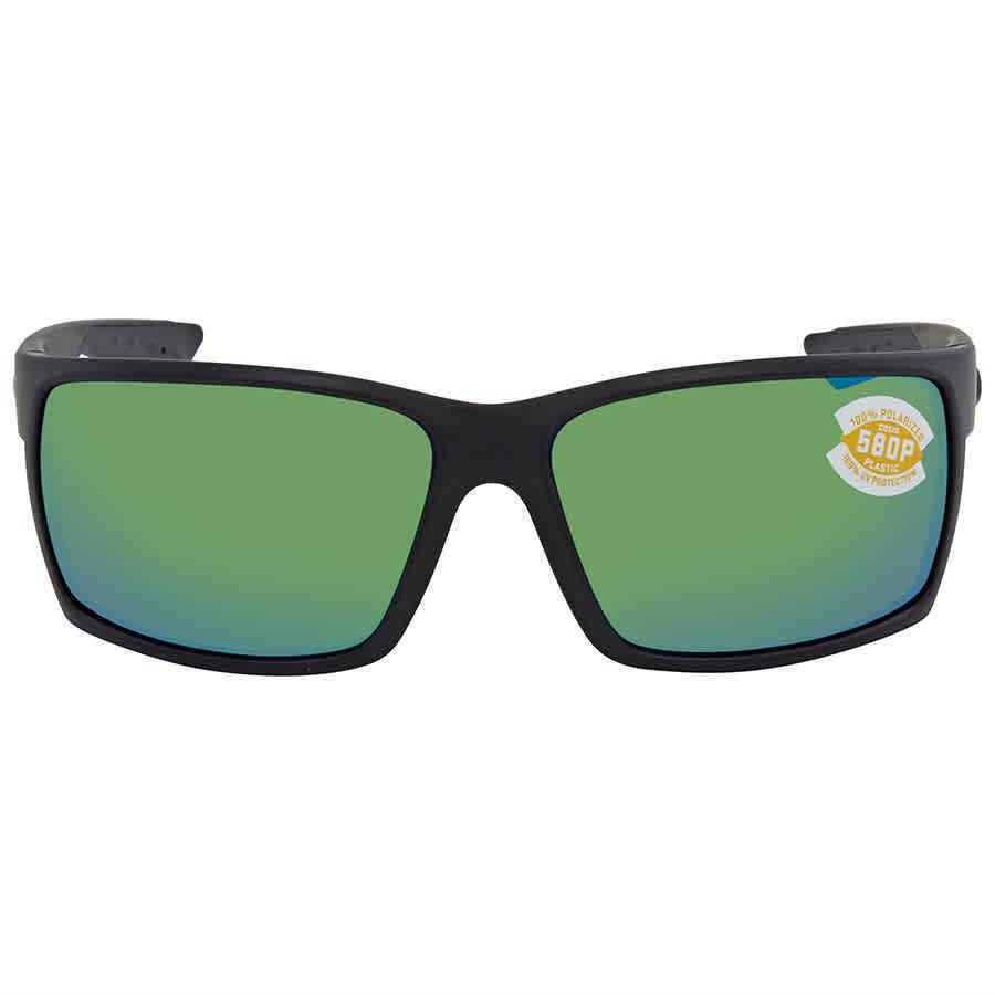 Costa Del Mar Reefton Green Mirror Polarized Polycarbonate Men`s Sunglasses Rft