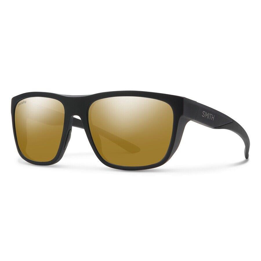 Smith Barra Sunglasses - Matte Black w/ CP Polarized Bronze Mirror