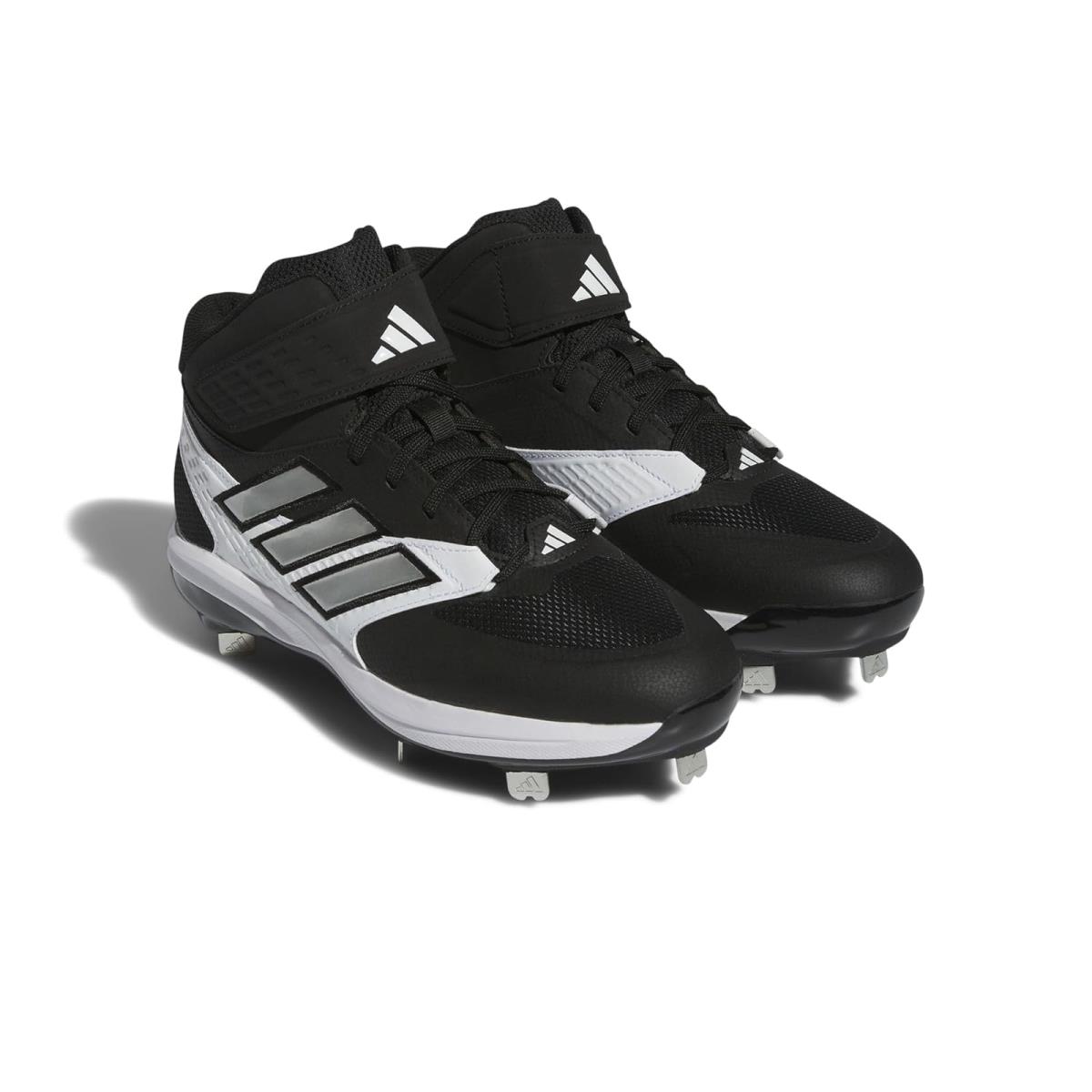 Man`s Sneakers Athletic Shoes Adidas Icon 8 Mid Core Black/Silver Metallic/Footwear White 1