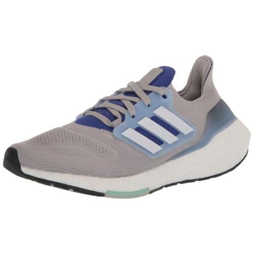 Adidas Men`s Ultraboost 22 Running Shoe Grey/White/Lucid Blue