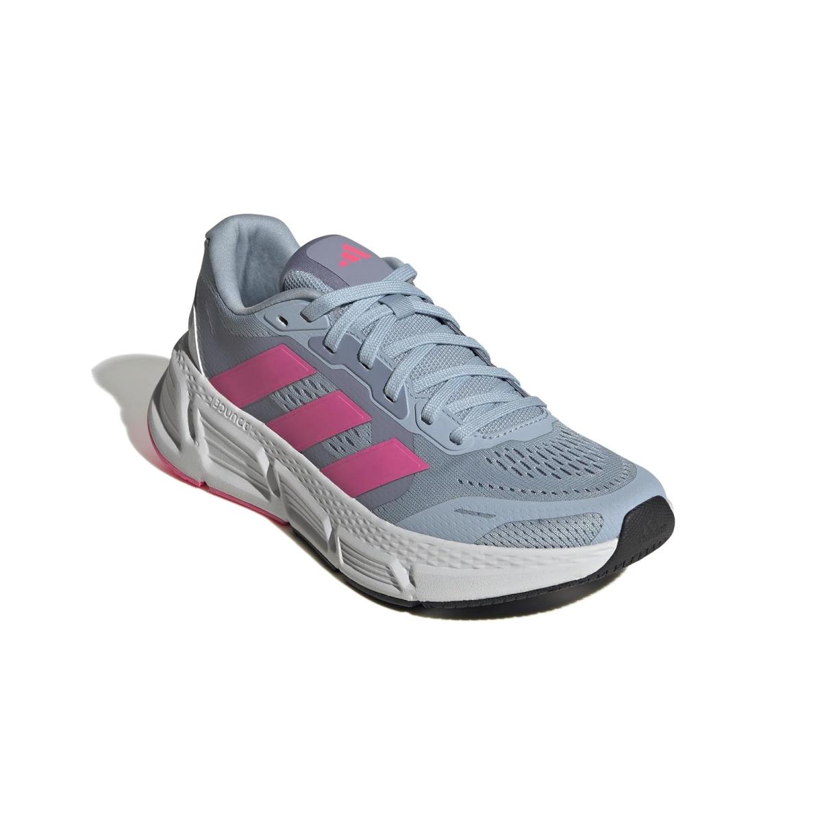 Woman`s Sneakers Athletic Shoes Adidas Running Questar 2 Wonder Blue/Lucid Pink/Footwear White