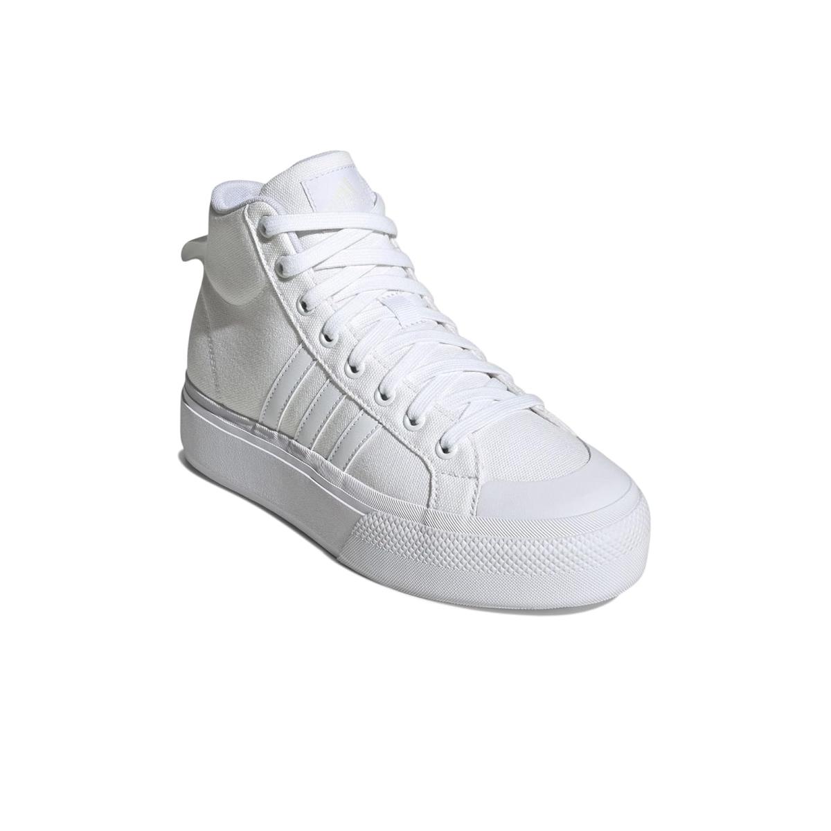 Woman`s Sneakers Athletic Shoes Adidas Bravada 2.0 Mid Platform Footwear White/Footwear White/Chalk White