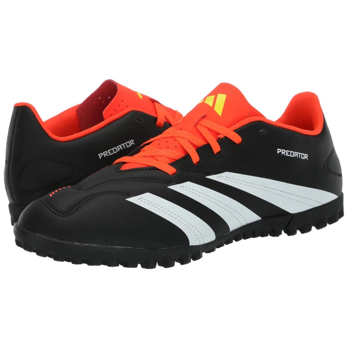 Unisex Sneakers Athletic Shoes Adidas Predator 24 Club Turf Black/White/Solar Red
