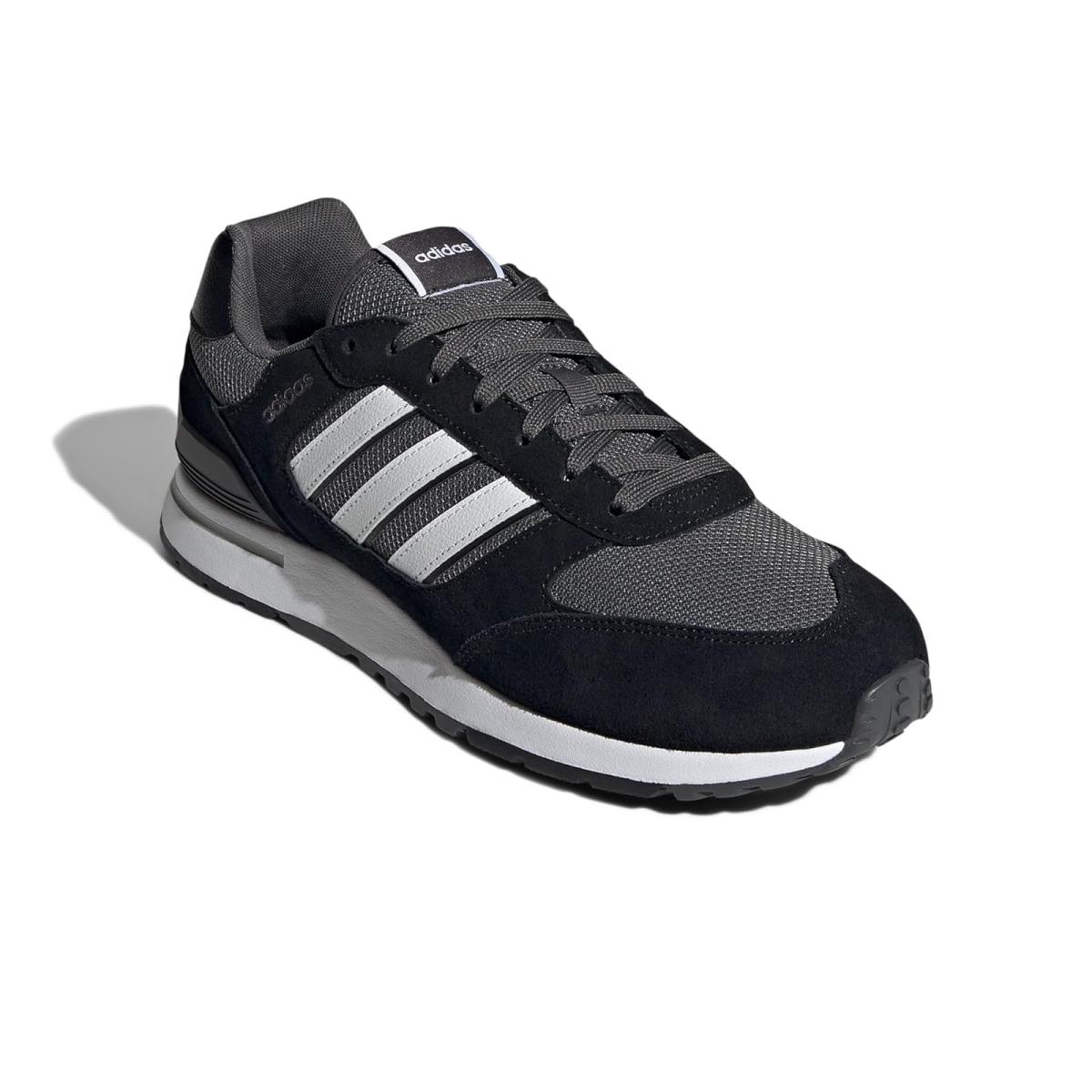 Man`s Sneakers Athletic Shoes Adidas Running Run 80s Black/White/Grey