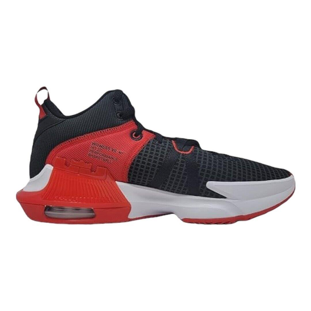 Nike Men`s Lebron Witness 7 Bred Black White Red Basketball Shoe Size 10-13