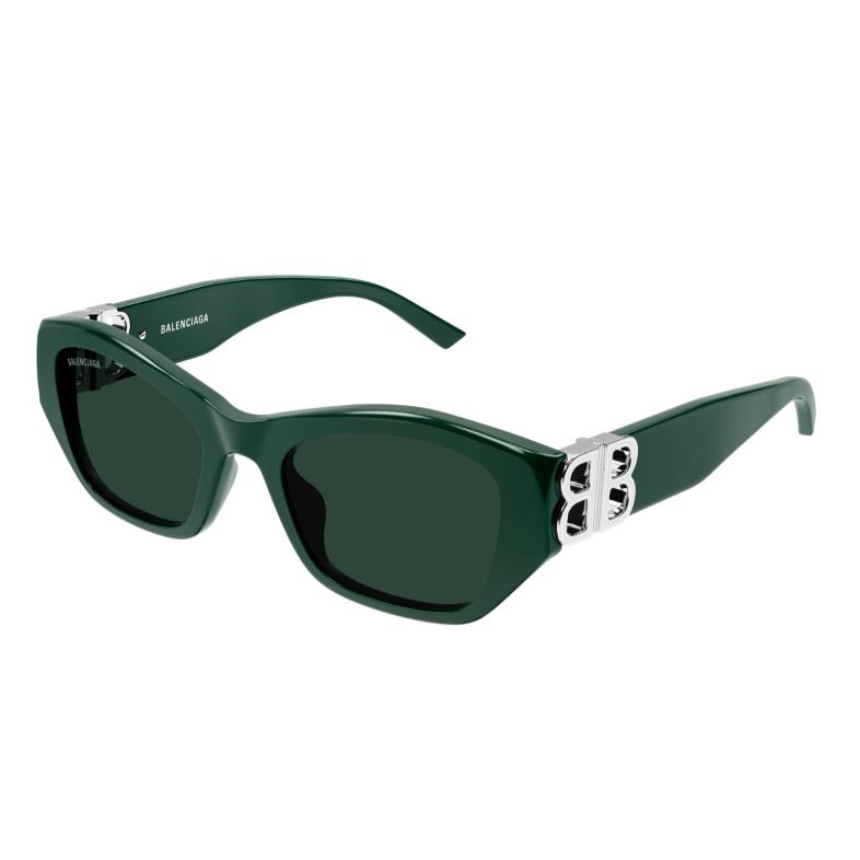 Balenciaga BB0311SK-004 Green Cat-eye Women`s Sunglasses