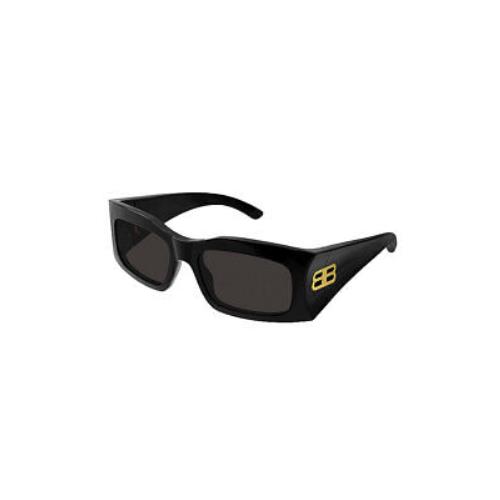 Balenciaga BB0291S-001 Black Black Grey Sunglasses