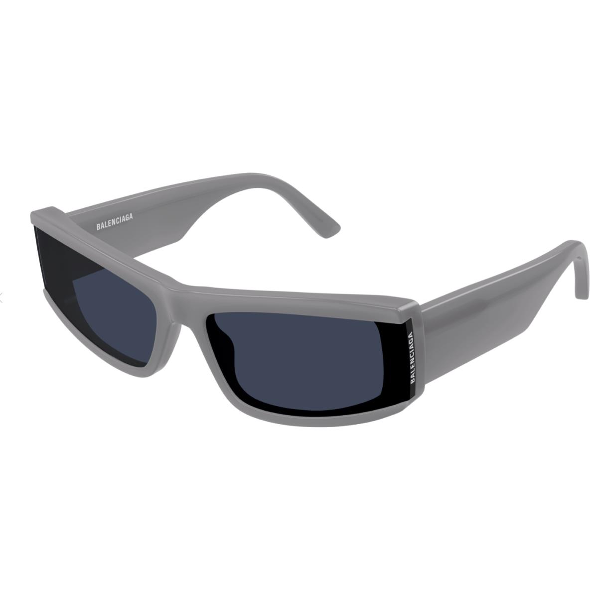 Balenciaga BB0301S-003 Grey/blue Rectangular Men`s Sunglasses