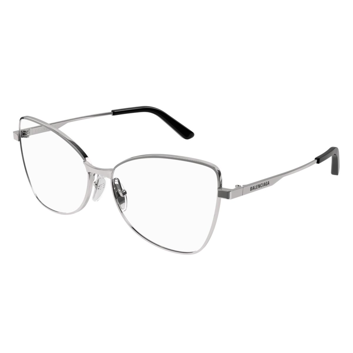 Balenciaga BB0282O 003 Gunmetal Cat Eye Men`s Eyeglasses