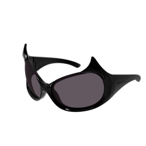 Balenciaga BB0284S 001 Black/grey Cat Eye Women`s Sunglasses