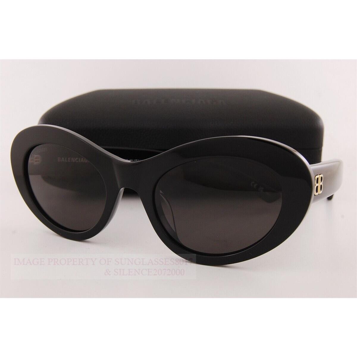 Balenciaga Sunglasses BB 0294/SK-001 Black/dark Grey For Women