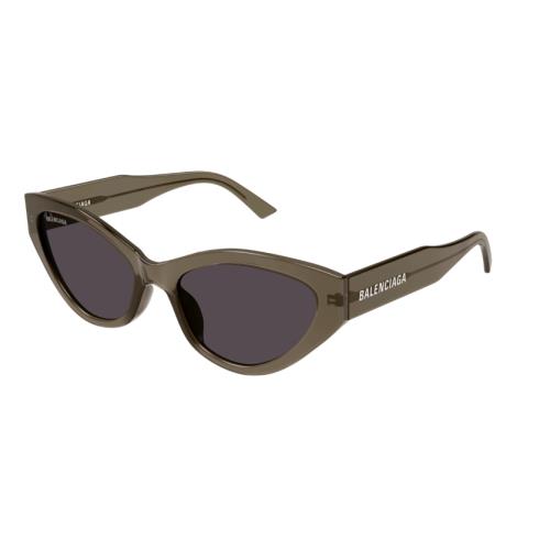 Balenciaga BB0306S-003 Green/grey Cat-eye Women`s Sunglasses