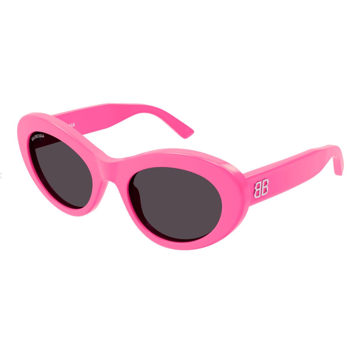 Balenciaga BB0294SK-004 Pink/grey Oval Women`s Sunglasses