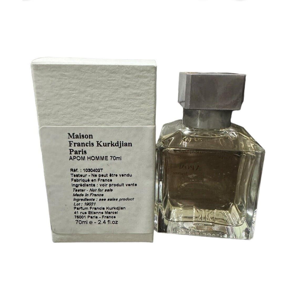 Maison Francis Kurkdjian Apom Homme Cologne 2.4 Oz Eau De Parfum Spray/ Tst