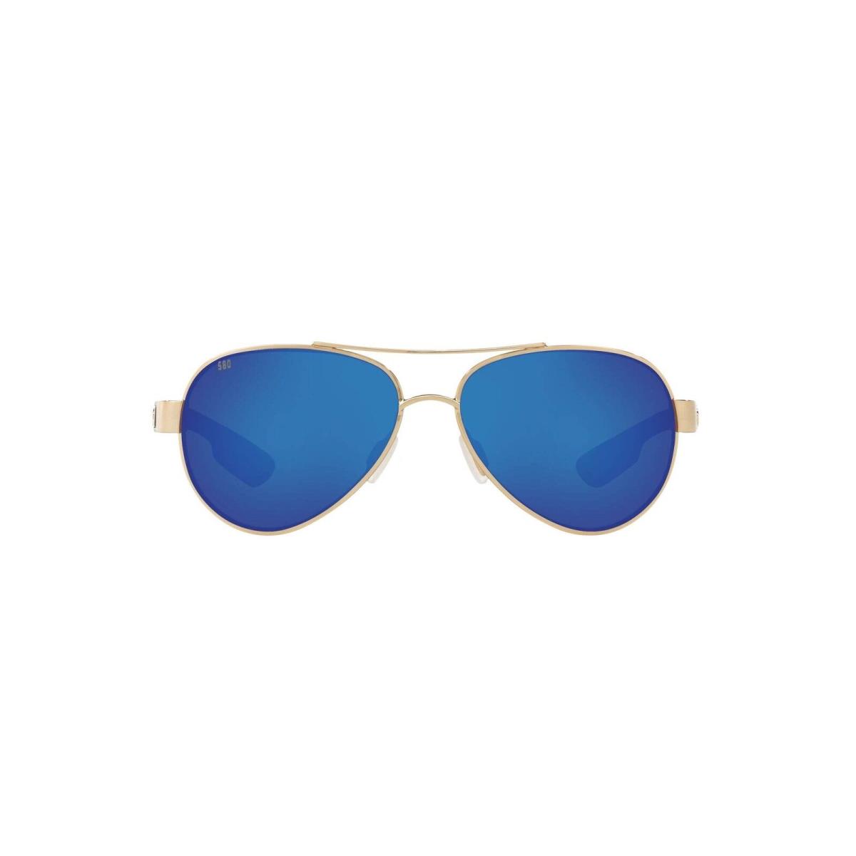 LR64OBMGLP Womens Costa Loreto Polarized Sunglasses - Frame: Gold, Lens: Blue