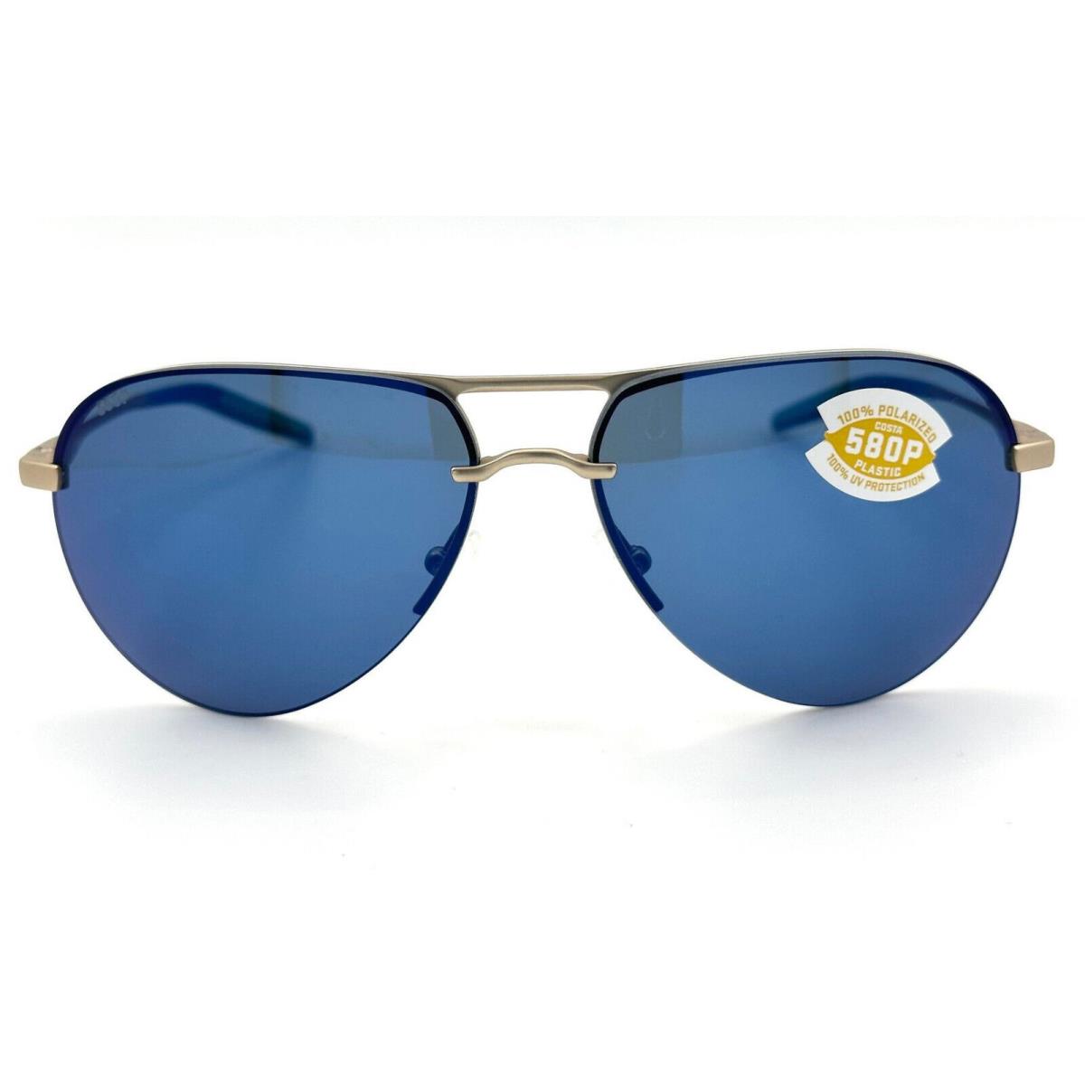 Costa Del Mar Helo Sunglasses Matte Champagne+deep Blue/turquoise/blue Mir 580P