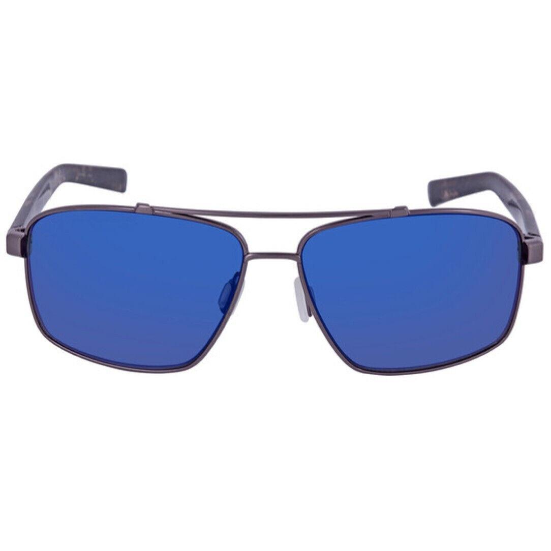 Costa Del Mar Flagler Sunglasses Brushed Gunmetal/blue Mirror 580Glass - Brushed Gunmetal Frame, Blue Mirror 580Glass Lens