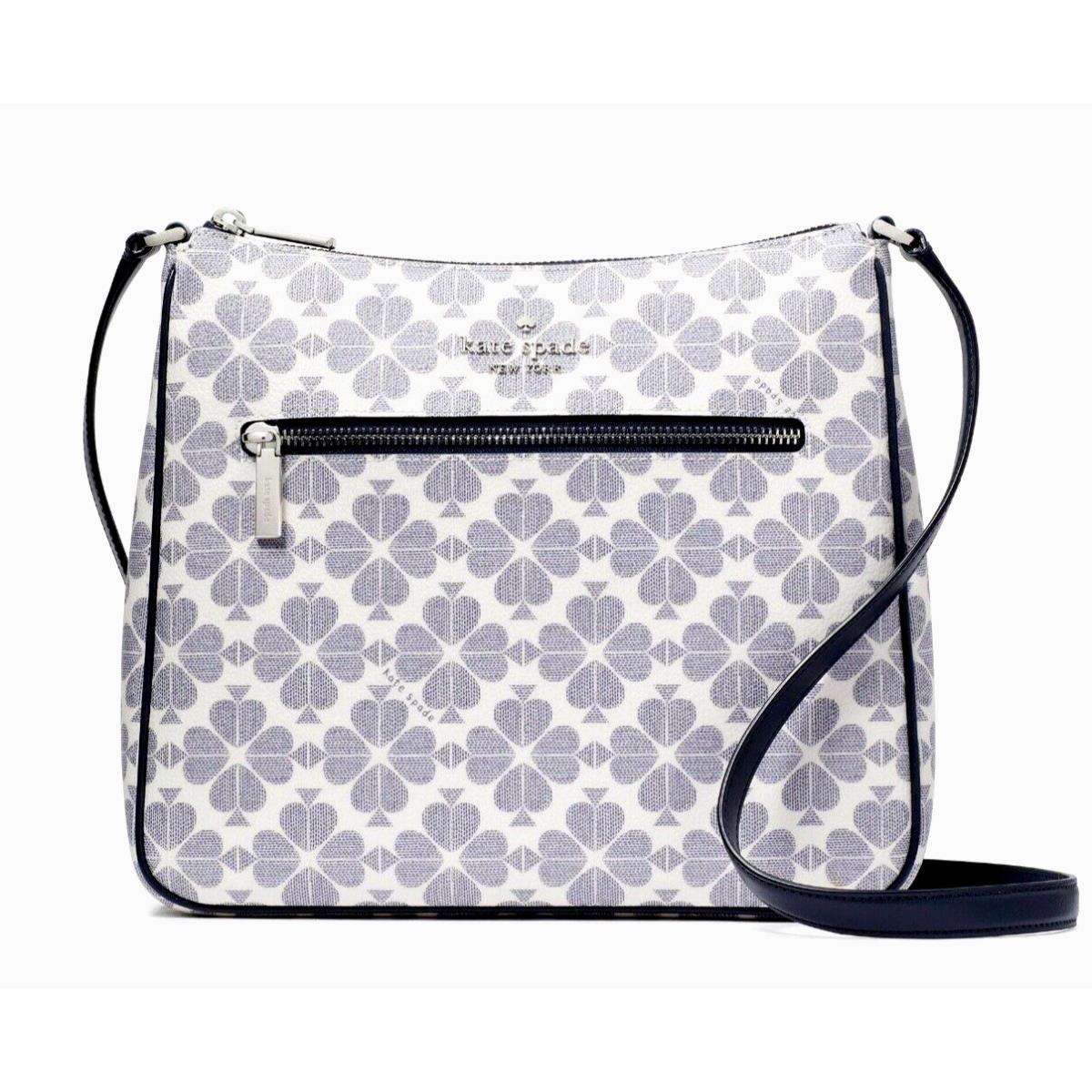 New Kate Spade Signature Spade Flower Swing Pack Crossbody Navy Multi / Dust Bag