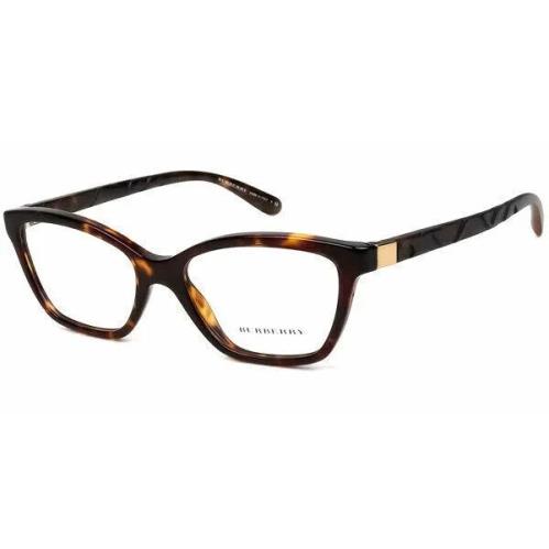 Burberry BE2221 3002 Cat Eye Dark Havana Eyeglasses - Frame: Dark Havana