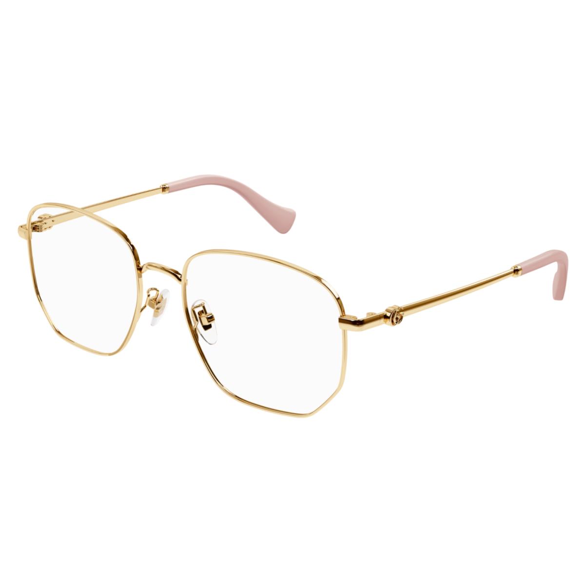 Gucci GG1420OK 003 Gold Squared Women`s Eyeglasses