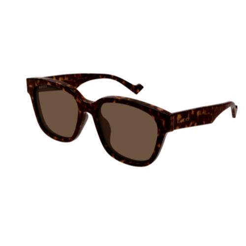 Gucci GG1430SK 002 Havana/brown Square Men`s Sunglasses