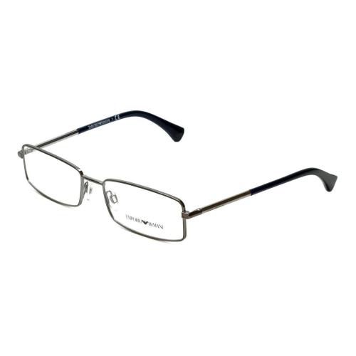 Emporio Armani EA1003 3010 Silver Blue Rectangle Eyeglasses Frame 52-17-135