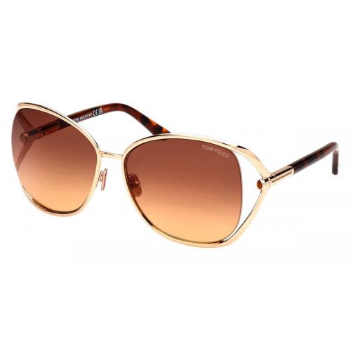 Tom Ford Women`s Marta 62mm Shiny Rose Gold Sunglasses FT1091-28F-62