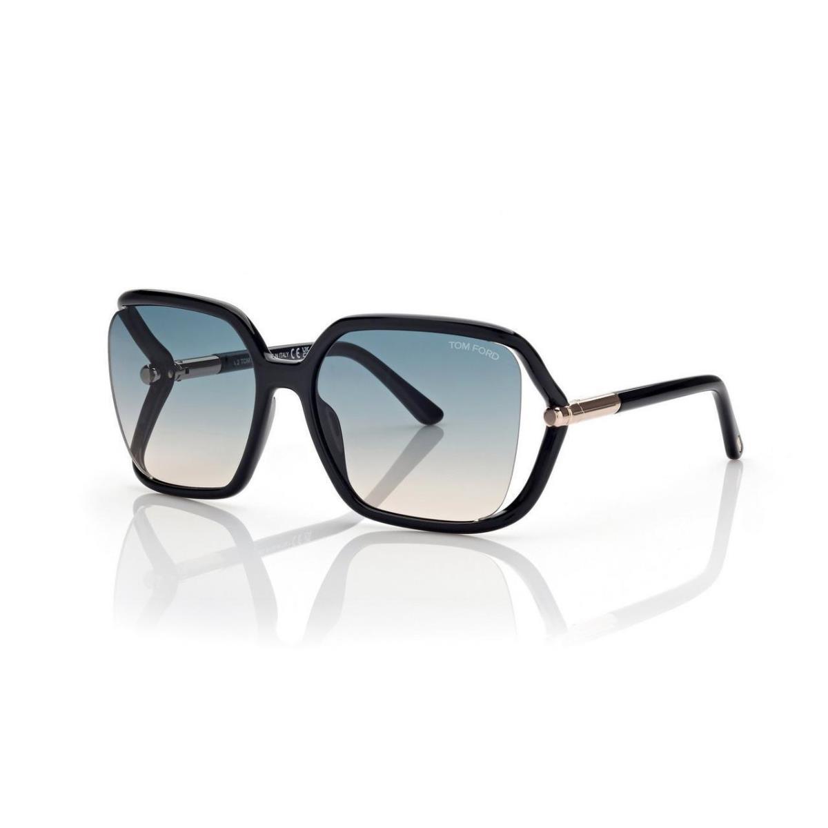 Tom Ford Women`s Solange 60mm Shiny Black Sunglasses FT1089-01P-60